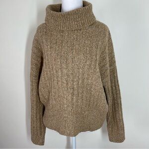 William Rast Tan Cowl Neck Sweater